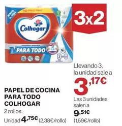 Oferta de Colhogar - Papel De Cocina Para Todo por 4,75€ en Hipercor