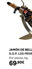 Oferta de Jamón De Bell D.o.p. Los Pedro por 69,9€ en Hipercor