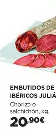 Oferta de Embutidos De Ibéricos por 20,9€ en Hipercor