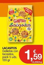 Oferta de Lacasitos - Galletas Con por 1,59€ en CashDiplo