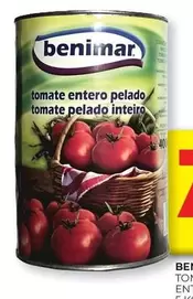 Oferta de Benimar - Tomate Entero Pelado Tomate Pelado en CashDiplo