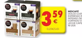 Oferta de Nescafé - Dolce Gusto por 3,59€ en CashDiplo