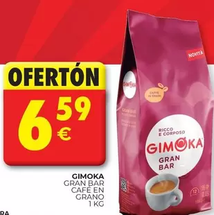 Oferta de Gran Bar Cafe En Grano por 6,59€ en CashDiplo