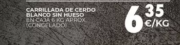 Oferta de Blanco - Carrillada De Cerdo  Sin Hueso En Caja por 6,35€ en CashDiplo