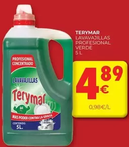 Oferta de Terymar - Lavavajillas Profesional Verde por 4,89€ en CashDiplo