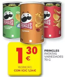 Oferta de Pringles - Patatas por 1,3€ en CashDiplo