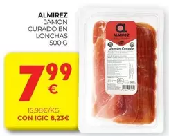 Oferta de Almirez - Jamón Curado En Lonchas por 7,99€ en CashDiplo