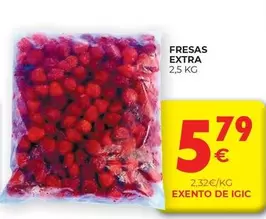 Oferta de Fresas Extra por 5,79€ en CashDiplo