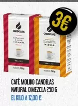 Oferta de Candelas - Cafe Molido Natural O Mezcla por 3€ en Claudio