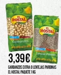 Oferta de El Hostal - Garbanzos Extra O Lentejas Pardinas por 3,39€ en Claudio