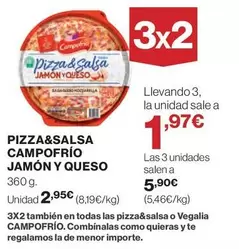 Oferta de Campofrío - Pizza&salsa por 2,95€ en El Corte Inglés