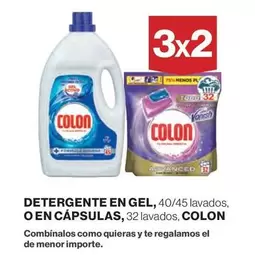 Oferta de Colon - Detergente En Gel, 40/45 Lavados, O En Cápsulas, 32 Lavados, en El Corte Inglés