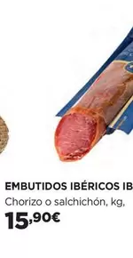 Oferta de Embutidos Ibéricos Ibérico por 15,9€ en El Corte Inglés