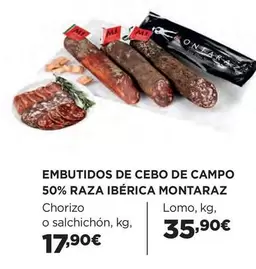 Oferta de Montaraz - Embutidos De Cebo De Campo 50% Raza Iberica por 17,9€ en El Corte Inglés