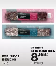 Oferta de Embutidos Ibéricos por 8,95€ en El Corte Inglés