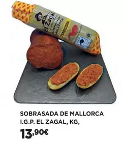 Oferta de El Zagal - Sobrasada De Mallorca I.G.P. por 13,9€ en El Corte Inglés