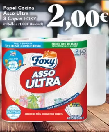 Oferta de Foxy - Papol Cocina Asso Ultra 3 Capas por 2€ en Gadis