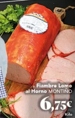 Oferta de Fiambre Lomo Al Horno por 6,75€ en Gadis