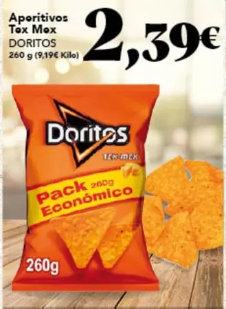 Oferta de Doritos - Aperitivos Tex Mex por 2,39€ en Gadis