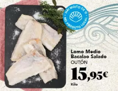 Oferta de Outón - Lomo De Bacalao Salado por 15,95€ en Gadis