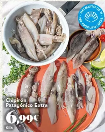 Oferta de Chipirón Patagónico Extra por 6,99€ en Gadis