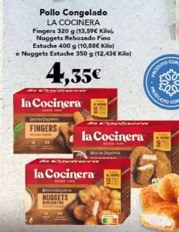 Oferta de La Cocinera - Pollo Congelado por 4,35€ en Gadis