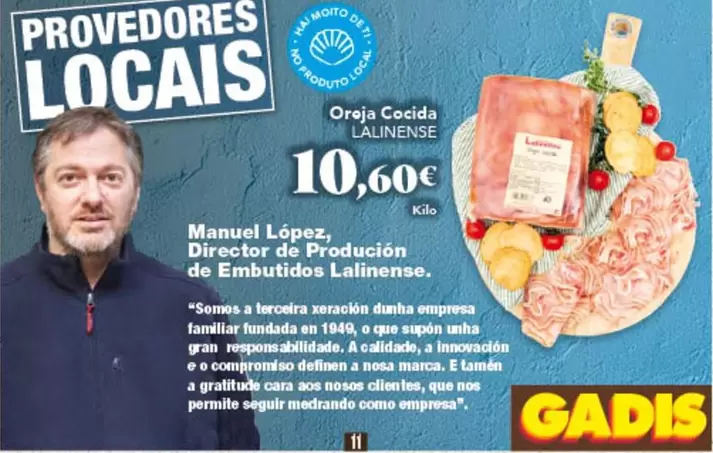 Oferta de Manuel Lópz, Director De Producion De Embutidos Laliennese por 10,6€ en Gadis