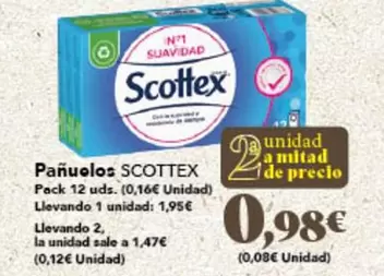 Oferta de Scottex - Pañuelos por 1,95€ en Gadis