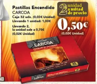 Oferta de Carcoa - Pastillas Encendido por 0,5€ en Gadis