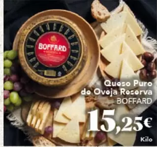 Oferta de Boffard - Queso Puro De Oveja Rezerva por 15,25€ en Gadis