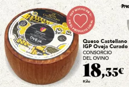 Oferta de Castellano - Queso  Igp Oveja Curado por 18,35€ en Gadis