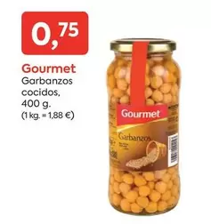 Oferta de Gourmet - Garbanzos Cocidos por 0,75€ en Suma Supermercados