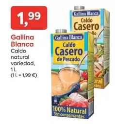 Oferta de Gallina Blanca - Caldo Natural por 1,99€ en Suma Supermercados