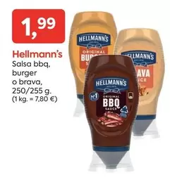 Oferta de Hellmann's - Salsa Bbq, Burger O Brava por 1,99€ en Suma Supermercados