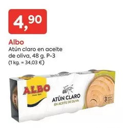 Oferta de Albo - Atún Claro En Aceite De Oliva por 4,9€ en Suma Supermercados