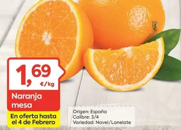 Oferta de Origen - Naranja Mesa por 1,69€ en Suma Supermercados