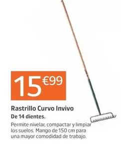 Oferta de Rastrillo Curvo Invivo por 15,99€ en Jardiland