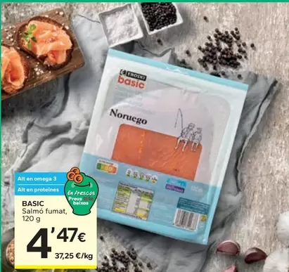 Oferta de Basic - Salmó Fumat por 4,47€ en Caprabo