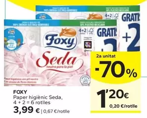 Oferta de Foxy - Paper Higienic Seda por 3,99€ en Caprabo