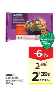 Oferta de Eroski - Bastonets De Surimi Msc por 2,39€ en Caprabo