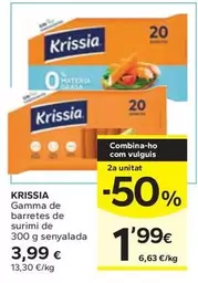 Oferta de Krissia - Gamma De Barretes De Surimi por 3,99€ en Caprabo