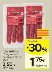 Oferta de Can Duran - Llonganissa De Pages Extra por 2,5€ en Caprabo