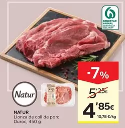 Oferta de Natur - Llonza De Coll De Porc Duroc por 4,85€ en Caprabo