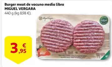 Oferta de Miguel Vergara - Burger Meat De Vacuno Media Libra por 3,95€ en Alcampo