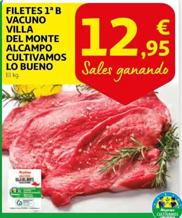 Oferta de Alcampo - Filetes Vacuno De Monte Alcampo Cultivamos Lo Bueno por 12,95€ en Alcampo