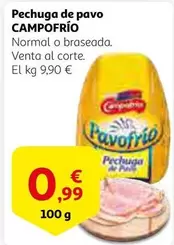 Oferta de Campofrío - Pechuga De Pavo por 0,99€ en Alcampo