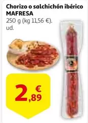 Oferta de Mafresa - Chorizo O Salchichon Iberico por 2,89€ en Alcampo