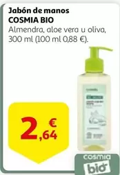 Oferta de Cosmia Bio - Jabon De Manos por 2,64€ en Alcampo