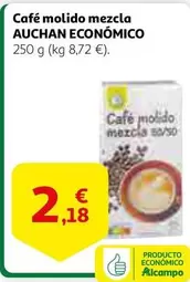 Oferta de Auchan Economco - Café Molido Mezcla por 2,18€ en Alcampo