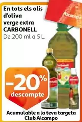 Oferta de Carbonell - En Tots Els Olis D'oliva Verge Extra en Alcampo